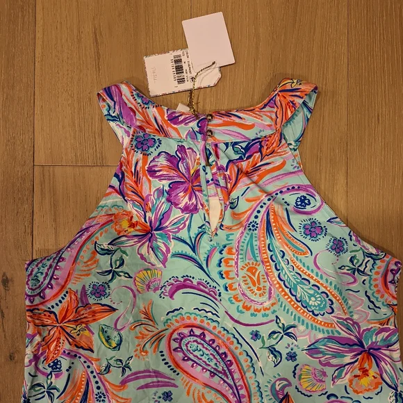 Colorful Tropical Paisley Maxi Dress - Picture 3 of 7